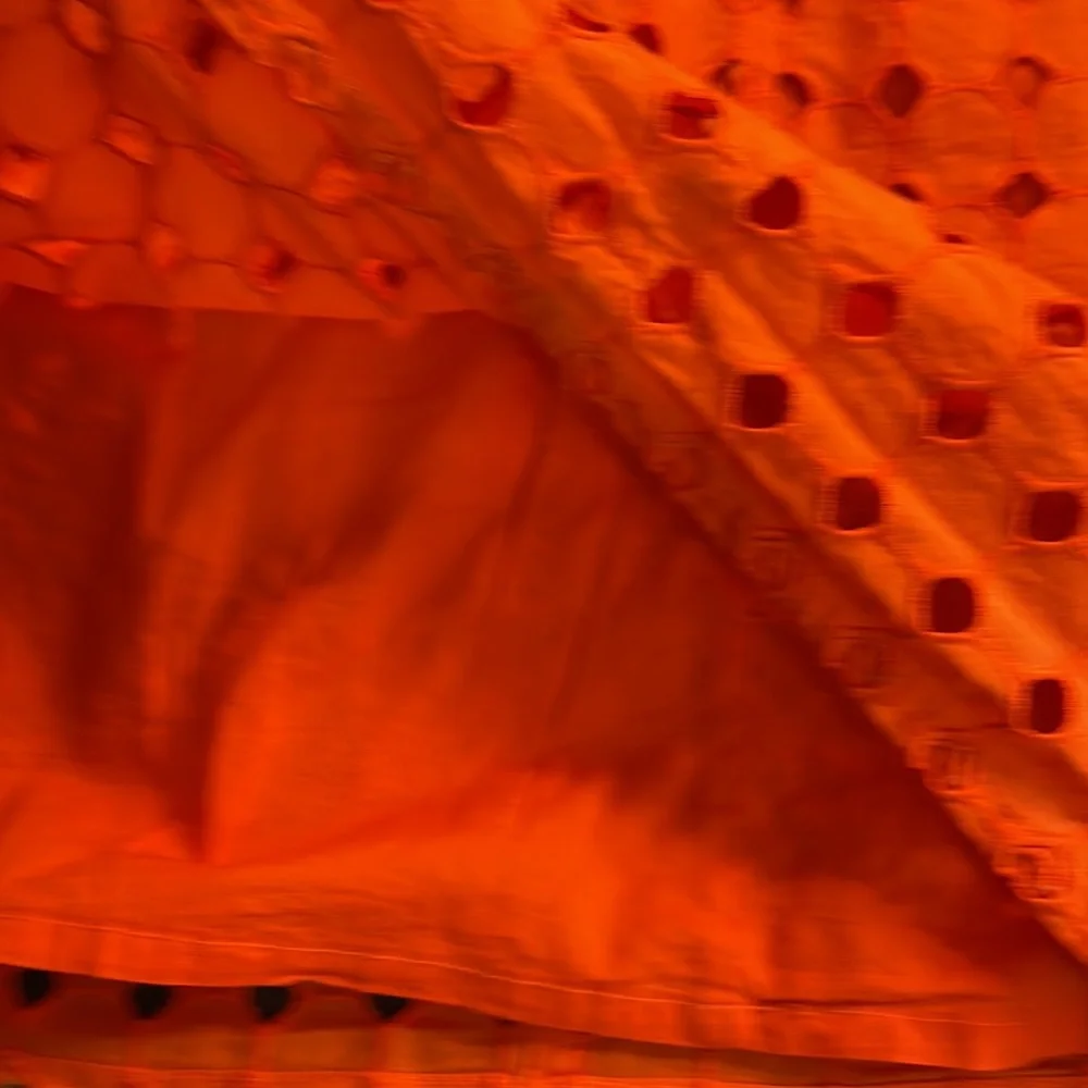 Nine West Orange Eyelet Dress, Sleeveless, Size 4 - Picture 12 of 14